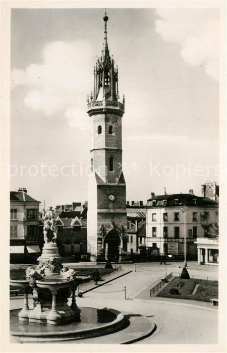 Evreux Le Beffroi Fontaine Glockenturm Brunnen
