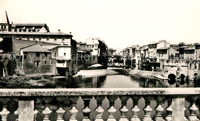 Castres Tarn Vieilles maisons vues du Pont Biais