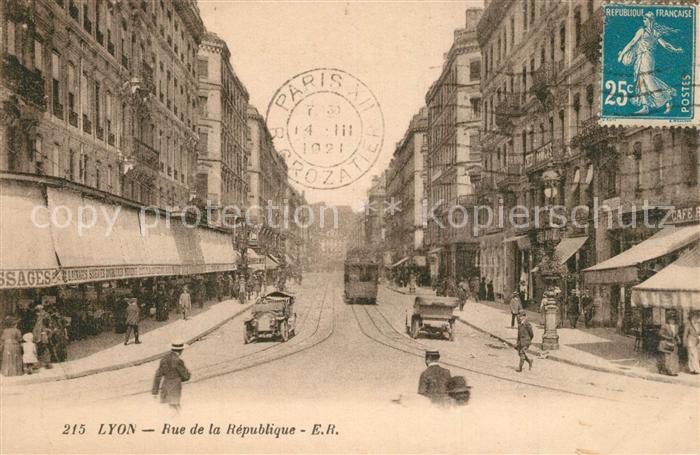 Lyon France Rue de la République