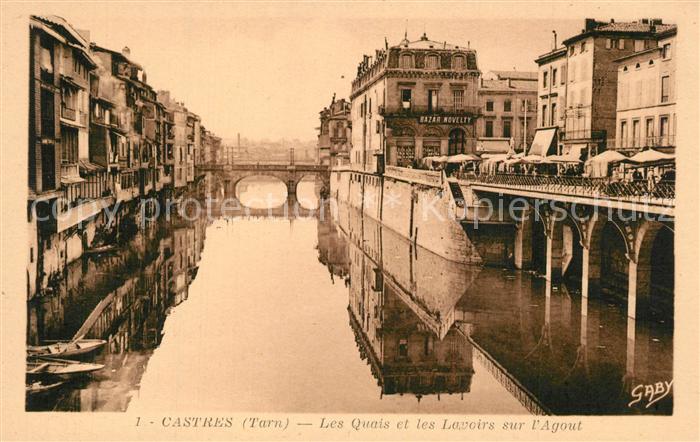 Castres Tarn Les Quais et les Lavoirs sur l'Agoût