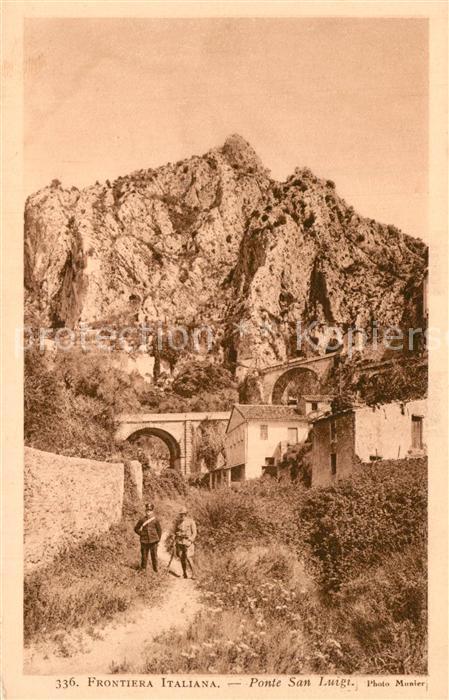 Menton Alpes Maritimes Frontiera Italiana Ponte San Luigi
