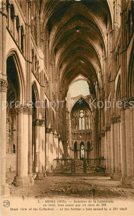 Reims Champagne Ardenne Intérieur de la Cathedrale