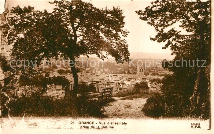 Orange Vaucluse Vue d ensemble prise de la Colline