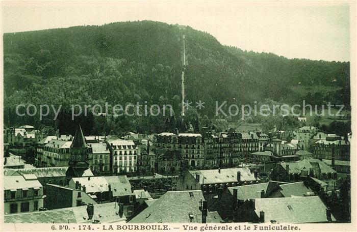La Bourboule Vue Generale et le Funiculaire
