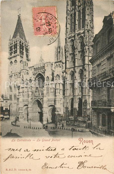 Rouen La Cathedrale Grand Portail