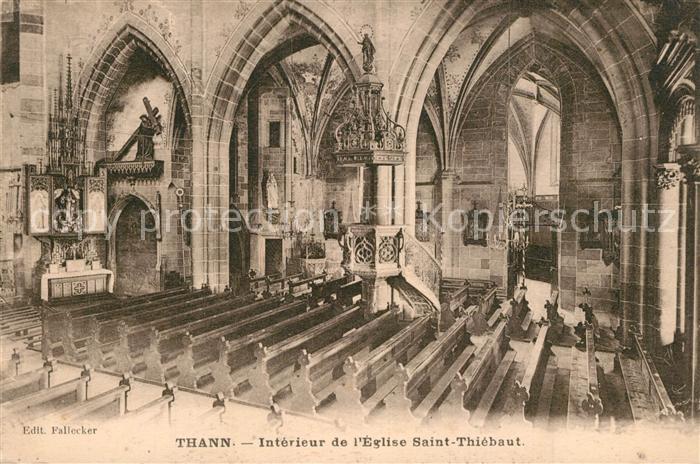 Thann Haut Rhin Elsass Intérieur de l'Eglise Saint Thiébaut