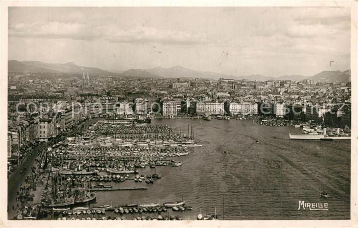 Marseille Bouches-du-Rhone Vue aérienne du vieux port