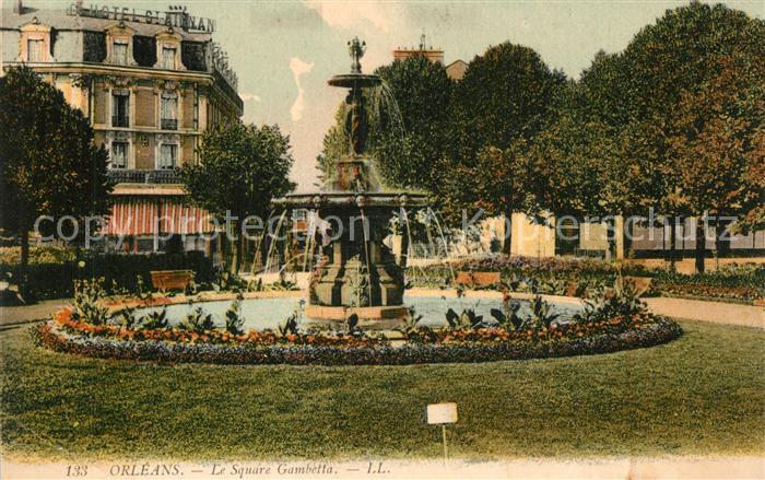 Orleans Loiret Le Square Gambetta Fontaine