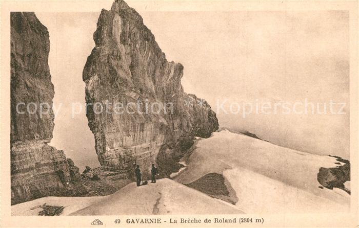 Gavarnie Hautes-Pyrenees La Breche de Roland Gebirgspanorama Fel