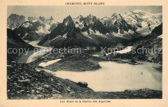 Chamonix Lac Blanc et la Chaîne des Aiguilles