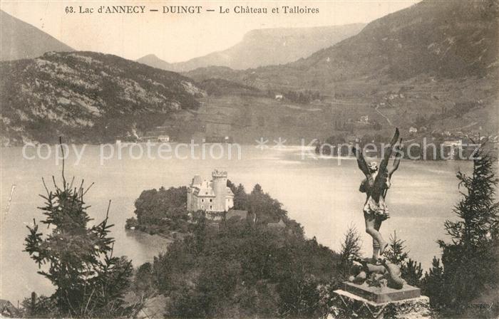 Duingt Lac d Annecy Chateau et Talloires
