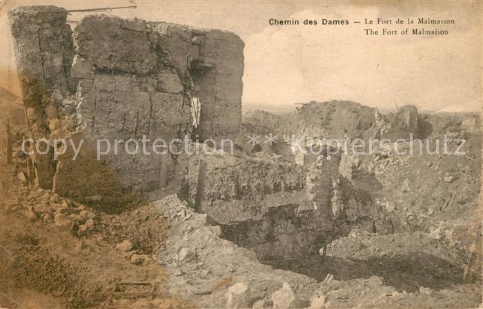 La Malmaison Fort Chemin des Dames Ruines