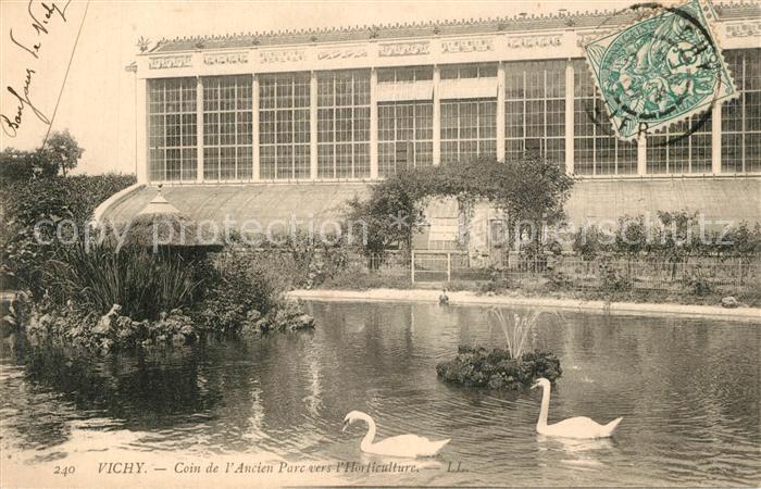 Vichy Allier Coin de l'ancien parc vers l Horticulture Etang Cygnes