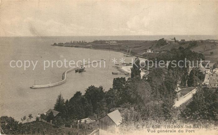 Thonon-les-Bains Vue Generale du Port Lac Leman