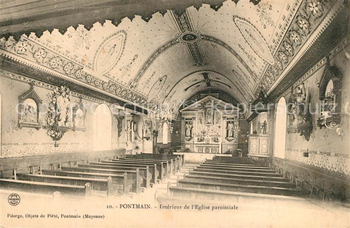 Pontmain Intérieur de l'Eglise paroissiale