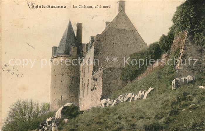 Sainte-Suzanne Mayenne Chateau côté nord