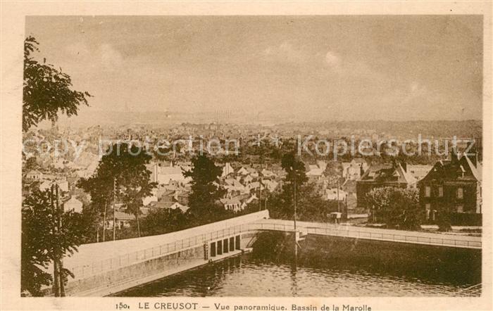 Le Creusot Saone-et-Loire Vue panoramique Bassin de la Marolle