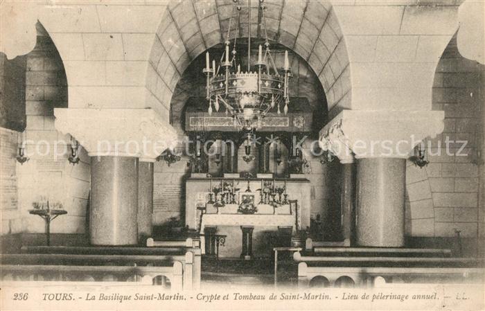 Tours Indre-et-Loire Basilique Saint Martin Crypte et Tombea