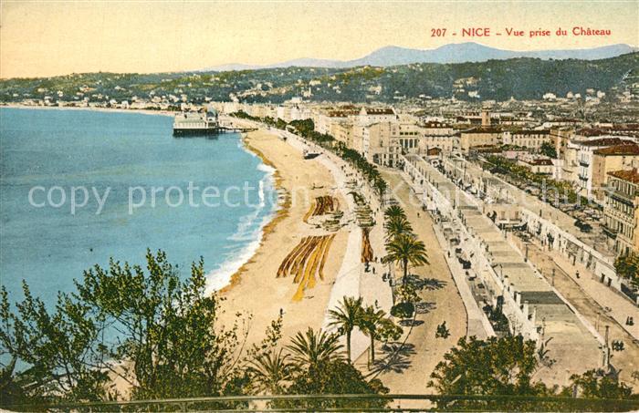 Nice Alpes Maritimes Vue prise du Chateau Côte d_Azur