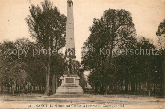 Nancy Lothringen Monument Carnot entrée du Cours Léopold