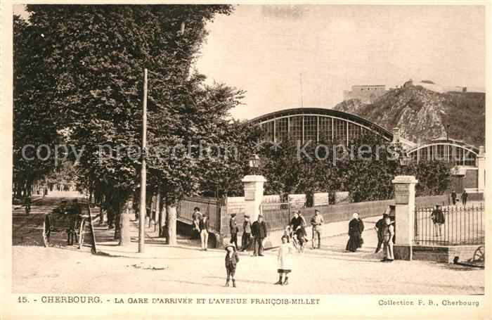 Cherbourg La Gare d Arriver Avenue Francois Millet