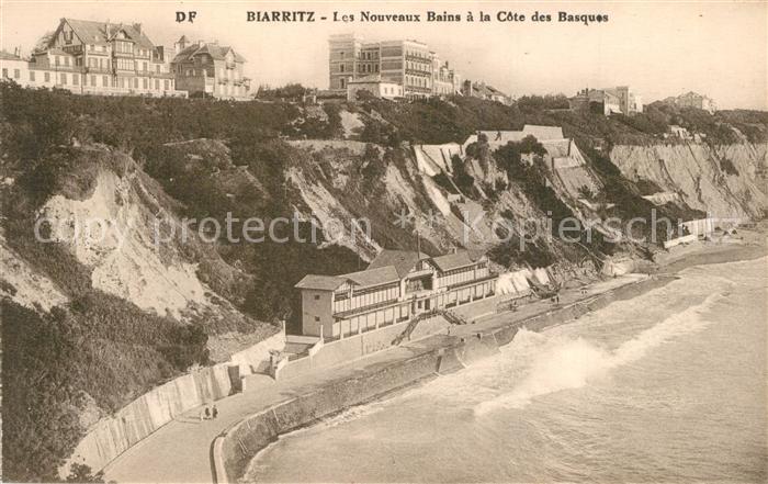Biarritz Pyrenees Atlantiques Les nouveaux bains a la Côte des Basques
