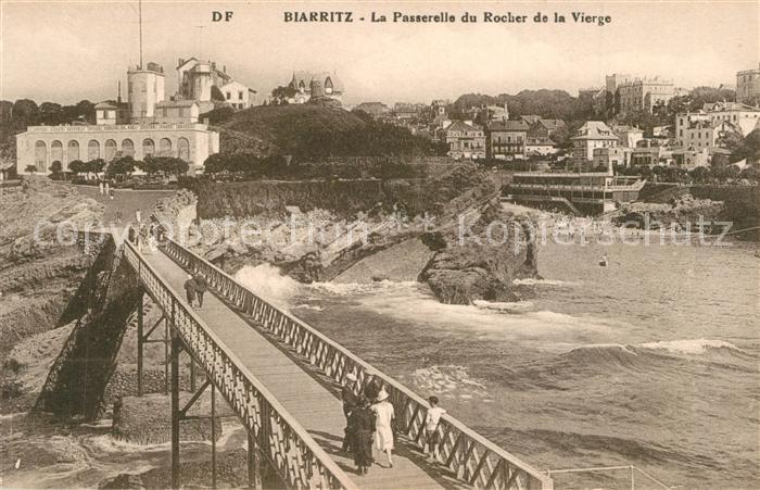 Biarritz Pyrenees Atlantiques La Passerelle du Rocher de la Vierge