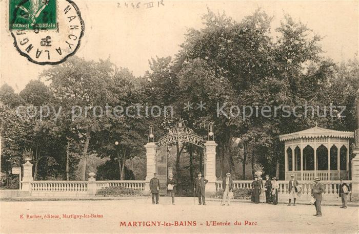 Martigny-les-Bains Entrée du parc
