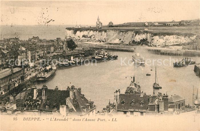 Dieppe 76 Steamer Arundel dans l'Avant Port