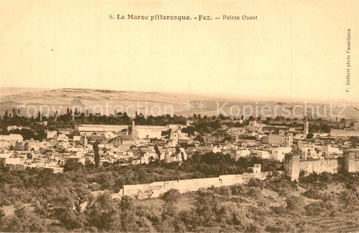 Fes Fez Maroc Panorama Pointe Ouest