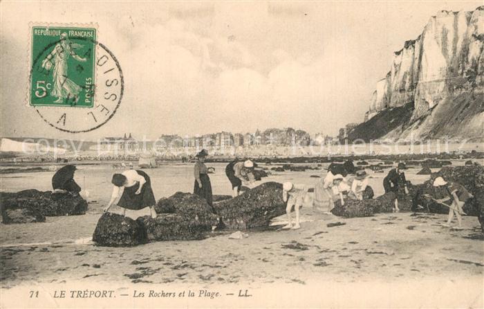 Le Treport Les Rochers et la Plage