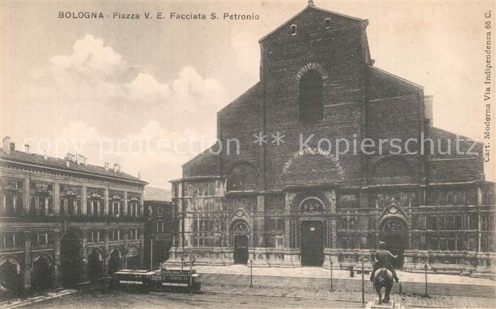 Bologna Piazza Vittorio Emanuele Facciata San Petronio