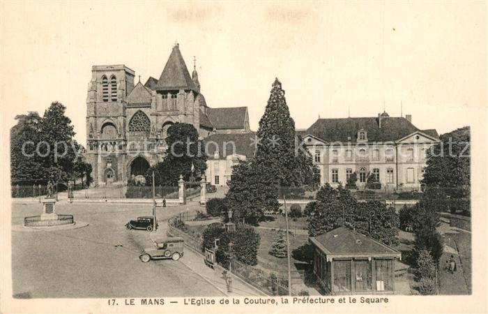 Le Mans Sarthe Eglise de la Couture Prefecture Square
