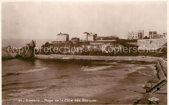 Biarritz Pyrenees Atlantiques Plage de la Côte des Basques