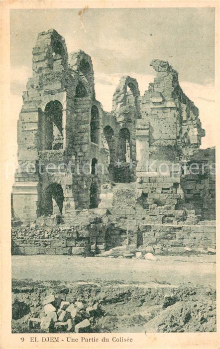 El-Djem Partie du Colisée Ruines