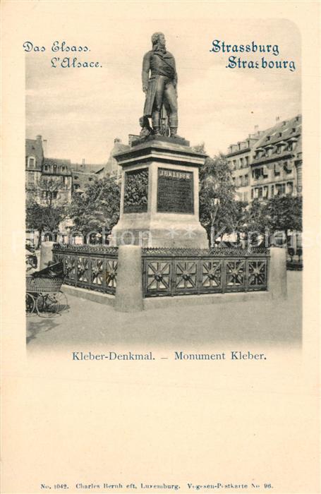 Strasbourg Alsace Kleber Denkmal Monument Kleber