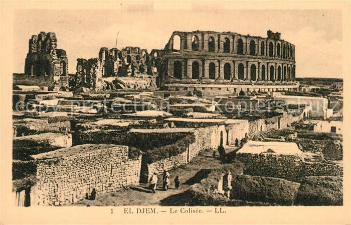 El-Djem Le Colisée Ruines Antike Staette