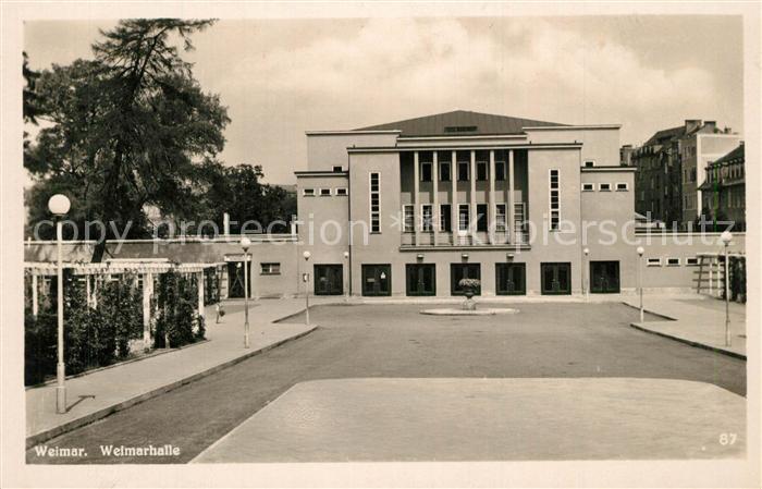 Weimar Thueringen Weimarhalle
