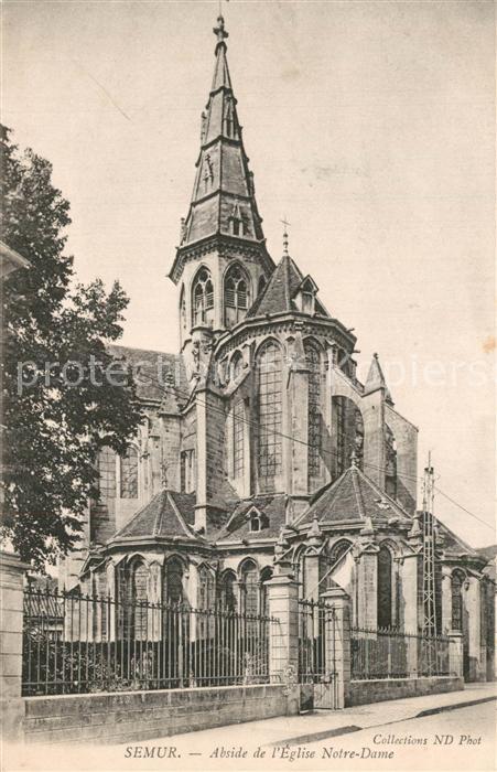 Semur-en-Auxois Abside de l'Eglise Notre Dame