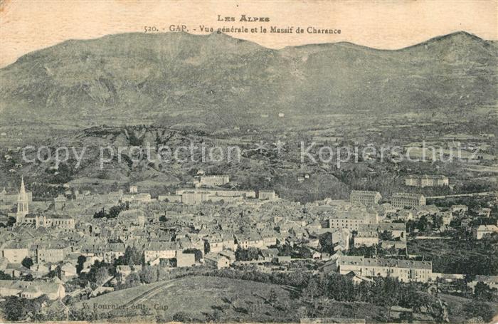 Gap Hautes-Alpes Vue Generale et le Massif Charance
