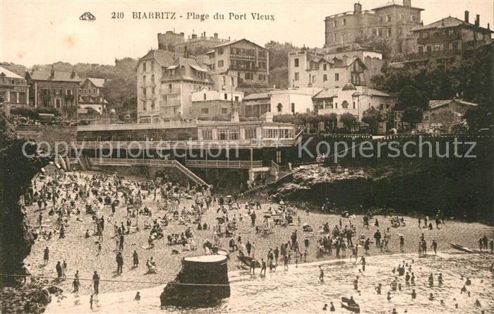 Biarritz Pyrenees Atlantiques Plage du Port Vieux