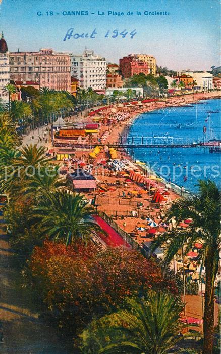 Cannes Alpes-Maritimes La Plage de la Croisette Côte d Azur