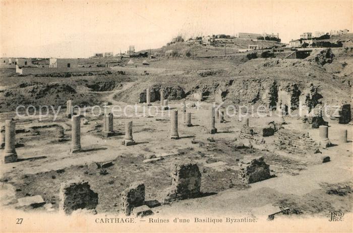 Carthage Karthago Ruines d une Basilique Byzantine Antike Staette