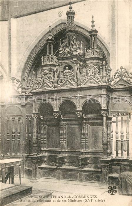 Saint-Bertrand-de-Comminges Stalles du célébrant et de ses Ministre