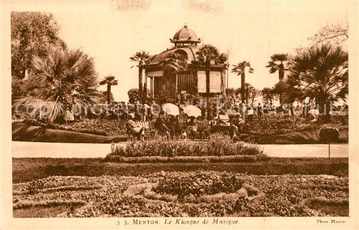 Menton Alpes Maritimes Kiosque de Musique