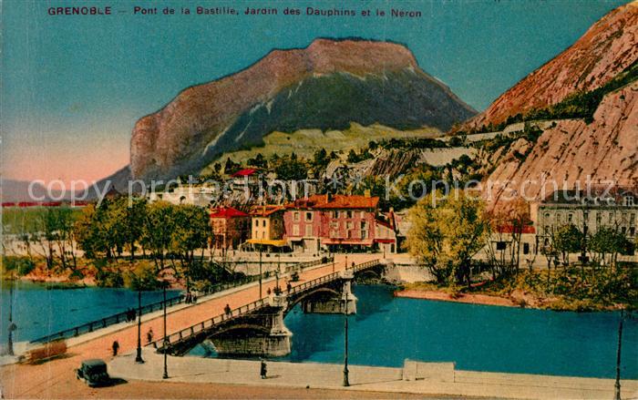 Grenoble Pont de la Bastille Jardin des Dauphins
