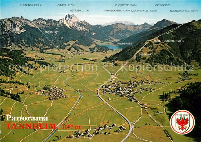 Tannheim Tirol Fliegeraufnahme