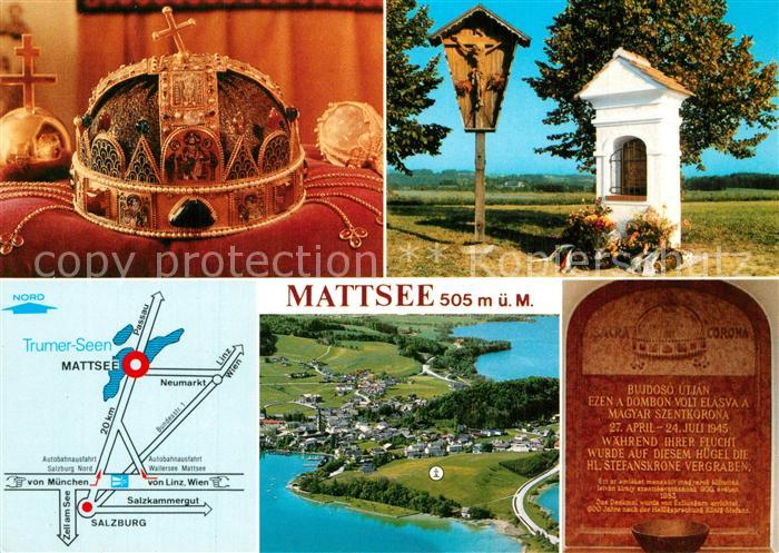 Mattsee Salzburg Ungarndenkmal Bildstock Gedenktafel Fliegeraufnahme