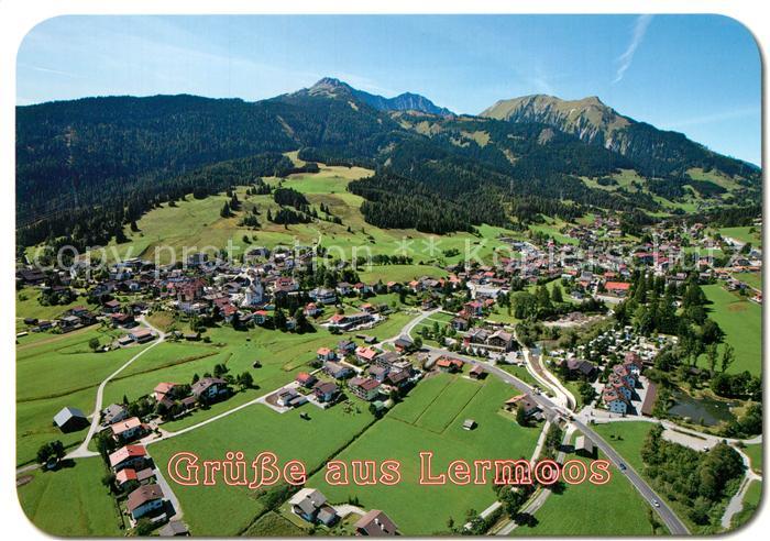 Lermoos Tirol Fliegeraufnahme mit Grubigstein Gaertnerwand und Bleispitze