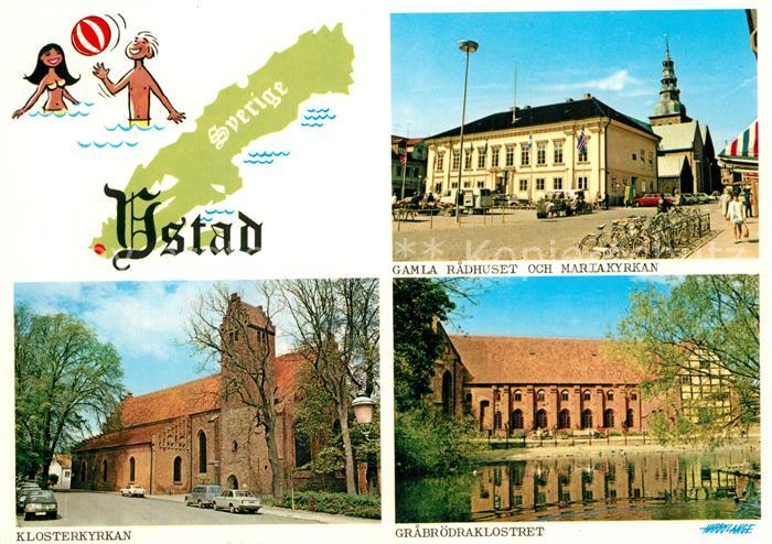 Ystad Gamla Radhuset och Mariakyrkan Klosterkyrkan Grabroedraklostret